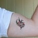 Mother Swallow Traditional Temporary Tattoo