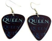 Queen Earrings, Band Guitar Pick Earrings