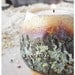 Natural bark, double curve candle holder
