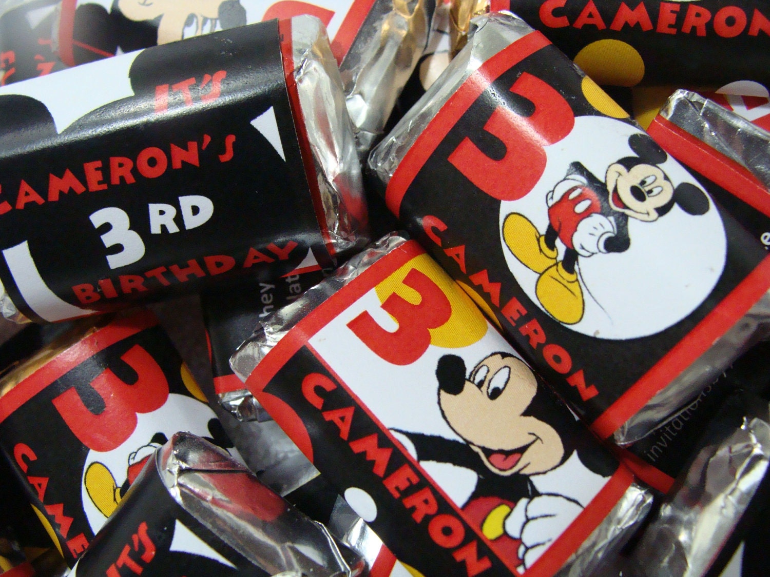 Mickey Mouse Miniature Chocolate Bars (Batch of 40)