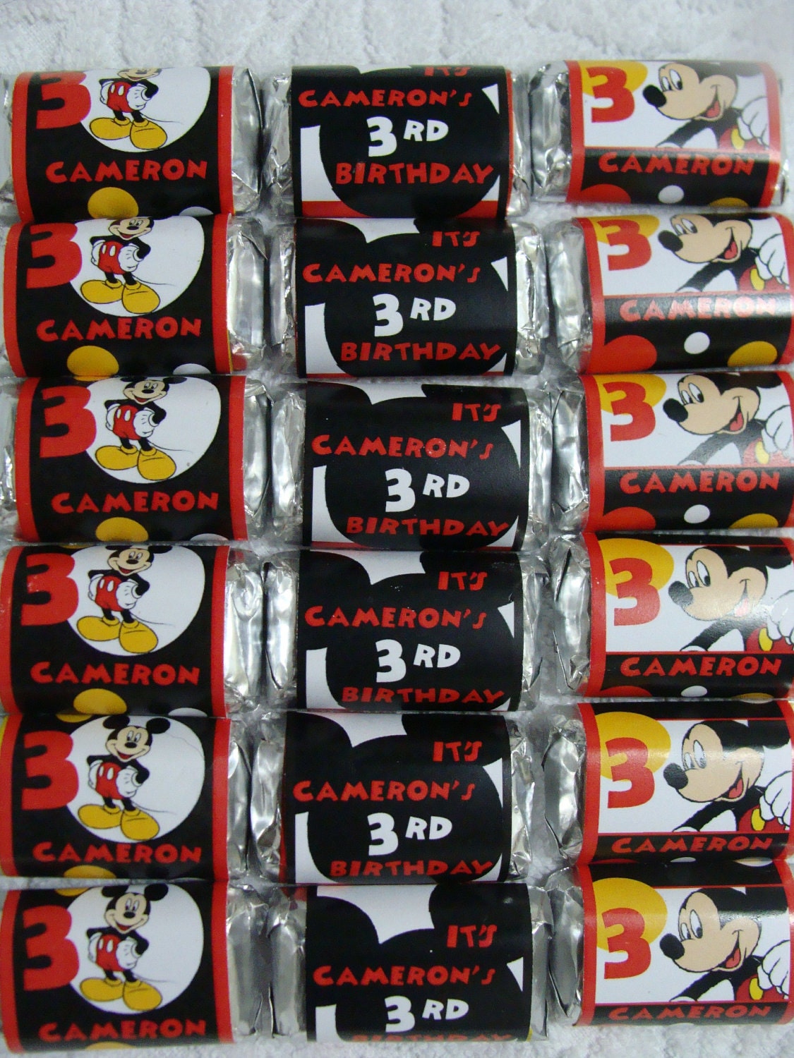 Mickey Mouse Miniature Chocolate Bars (Batch of 40)