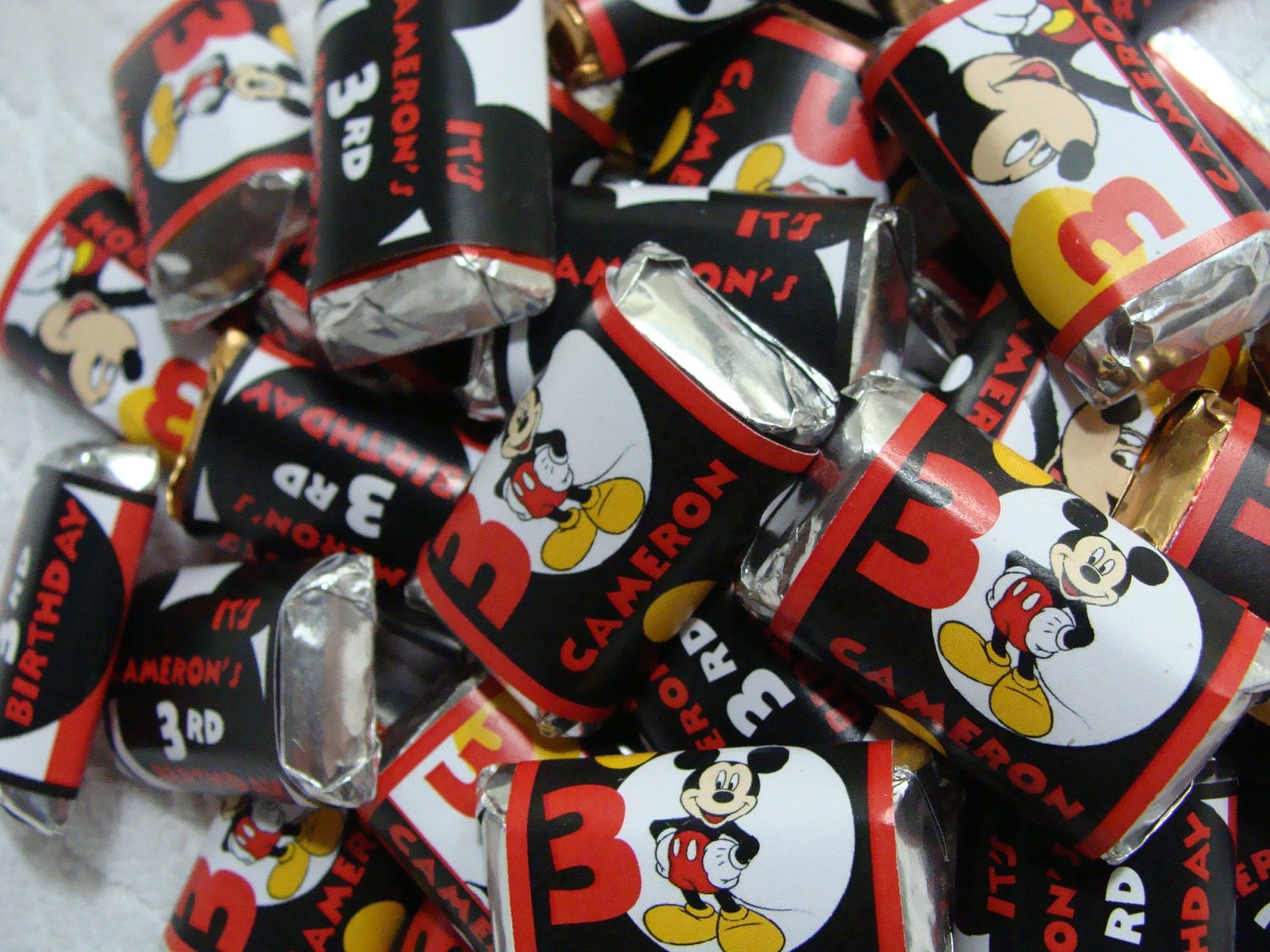 Mickey Mouse Miniature Chocolate Bars (Batch of 40)