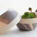 Wooden Mini Bowl Set of Two: Peach and Mink Swirl, Modern Kitchen