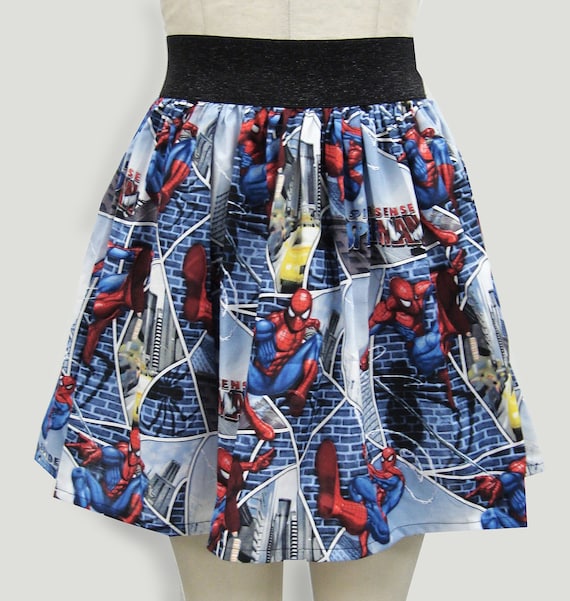 Spiderman Full Skirt with Metallic Waistband RESERVED FOR CUSTOMER