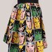 Comic Book Block Skirt