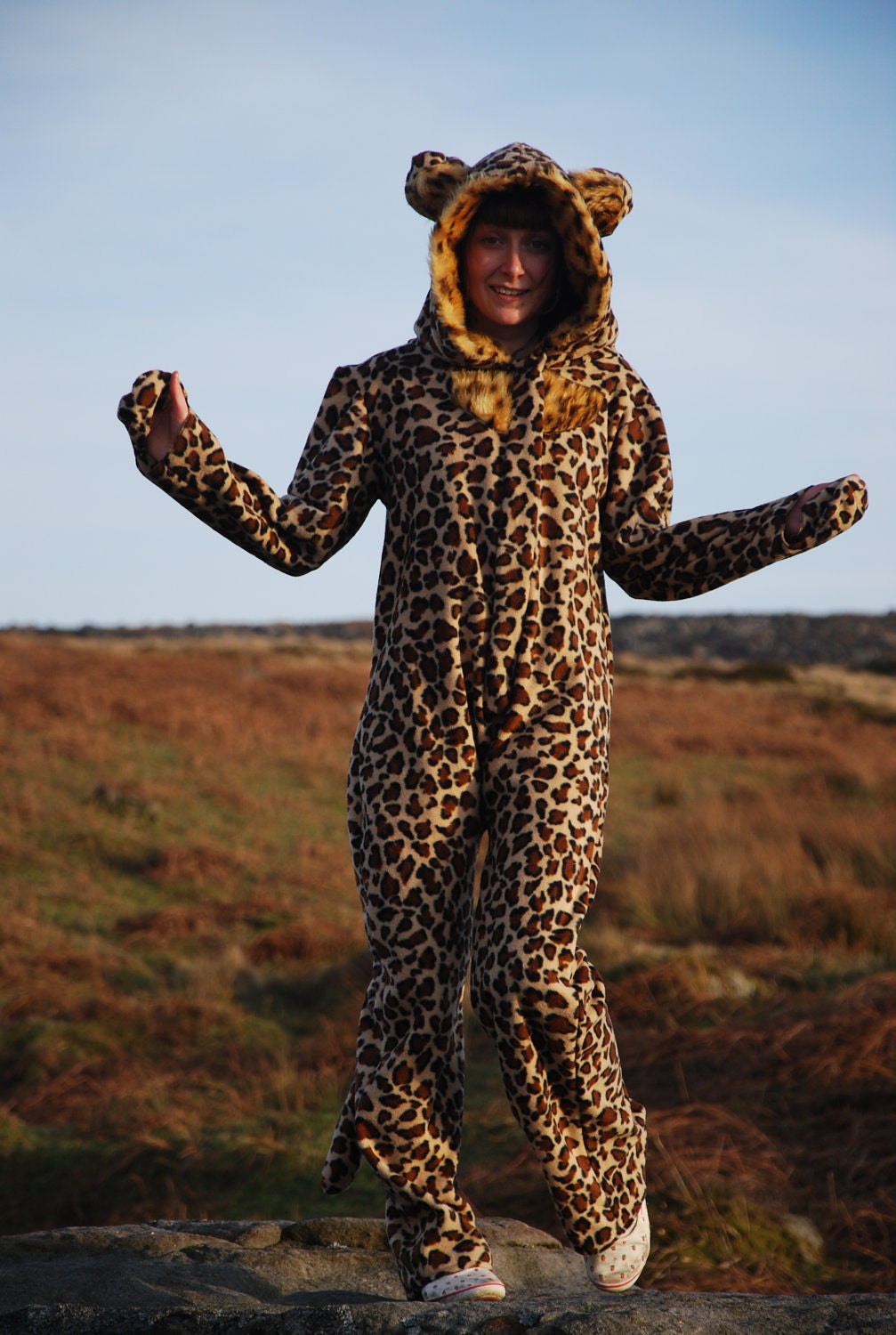 Adult Onesie- Leopard