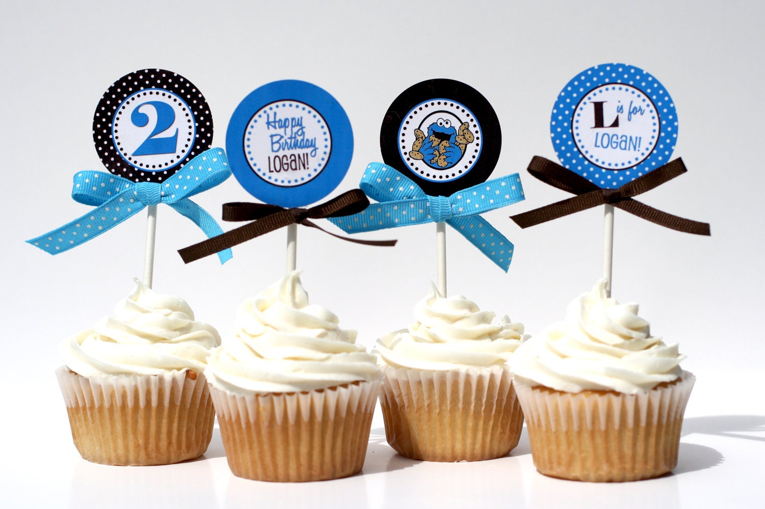 Birthday Cupcake Toppers - COOKIE MONSTER Printable Il_170x135