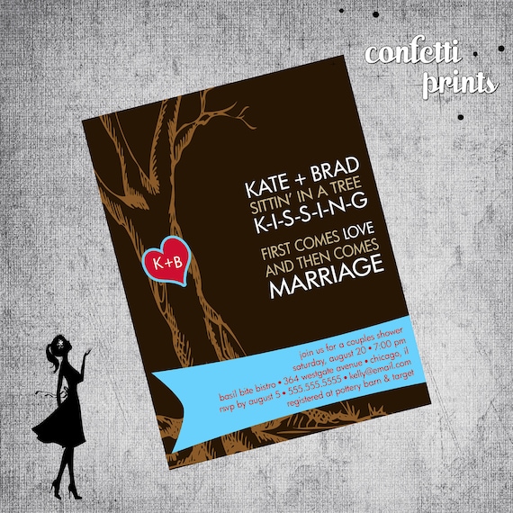 Bridal Shower Invitation - IN A TREE Printable Il_570xn