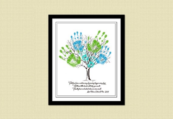 Mother's Day / Father's Day Poster - CHILD'S HANDPRINT TREE Printable Il_570xn