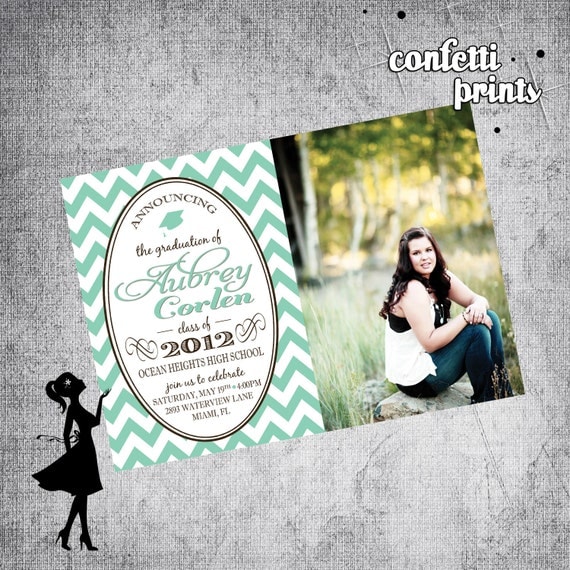 Graduation Announcement - MODERN Printable Il_570xn