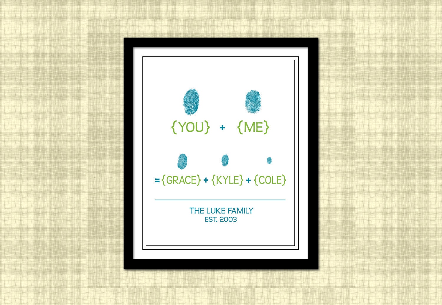 Modern Family Tree Poster - FAMILY ADDITION Printable Il_570xn