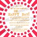 Bridal Shower Invitation - HAPPY DAY Printable