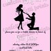 Retro Bridal Shower Invitation - HE Put A RING On It Printable