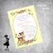 Vintage Baby Shower Invitation - FANCY FAWN Printable