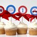 Birthday Cupcake Toppers - BEEP BEEP Printable