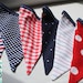 Fourth of July Patriotic Bunting Banner in Red White and Blue