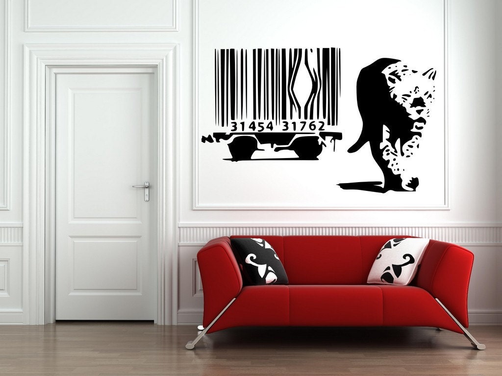 Banksy Barcode Leopard