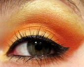 Mineral eyeshadow set - Orange eyeshadow - Yellow eye shadow - Organic mineral makeup - ForestNine