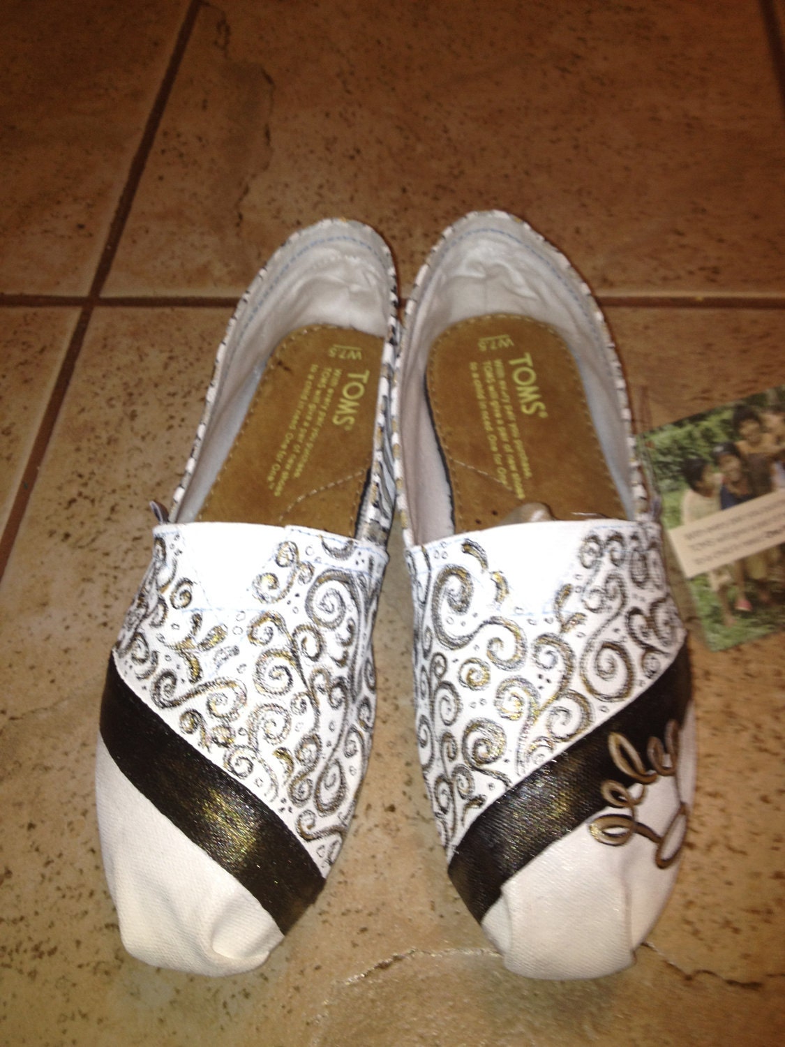 ZeTA sorority hand painted TOMS