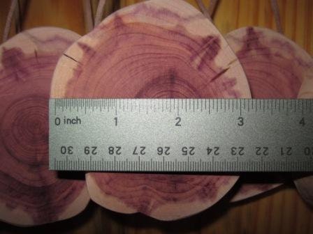 Better than sachets. :) Aromatic Cedar closet and drawer rounds.
