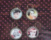 Bottle Cap Knitting Markers - Retro