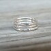 Sterling Silver Stack Rings, Stack Rings, Sterling, Hammered, Three