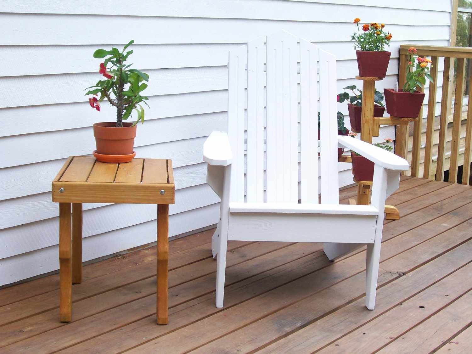 Adirondack Chair, Adirondack Furniture, Deck Furniture, Patio Furniture, Wood Deck Chair, Wood Patio Chair, Outdoor Wood Furniture