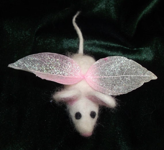 Needle felt Fairy Mouse