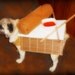 Egg Roll Dog Costume