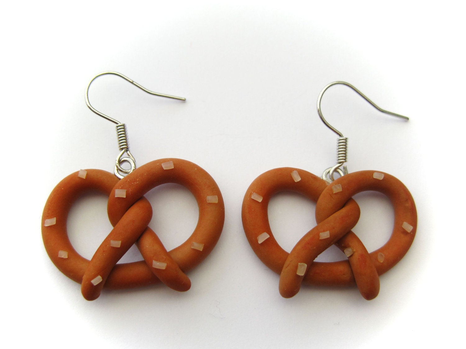 Pretty Pretzel Earrings (Polymer Clay Jewelry)