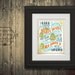 11"x14" art print - Mighty To Save - Aged & Worn, Vintage Colors Typography Poster Print - Zephaniah Scripture Bible Verse