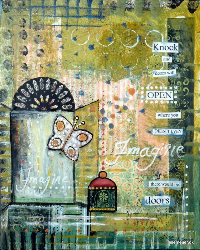 Just knock - Art Print 21 x 30 cm/ 8.3 x 11.8 in