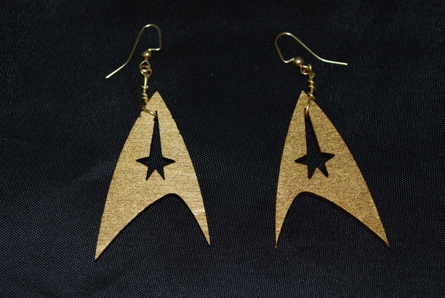Gold Federation Insignia Earrings