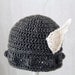 Thor Viking Helmet, Grey Crochet Hat, send size choice baby - adult
