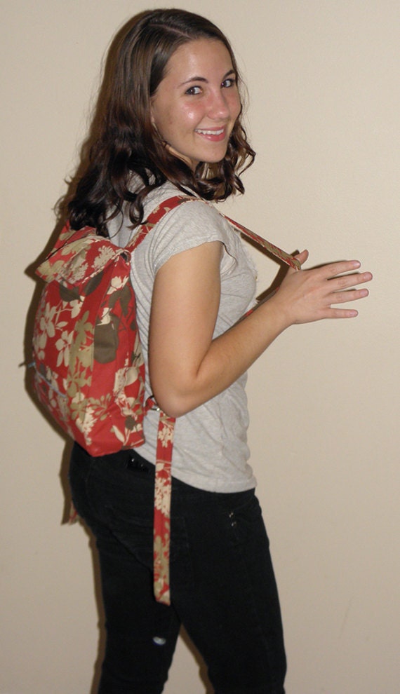 Floral+canvas+backpacks+for+women