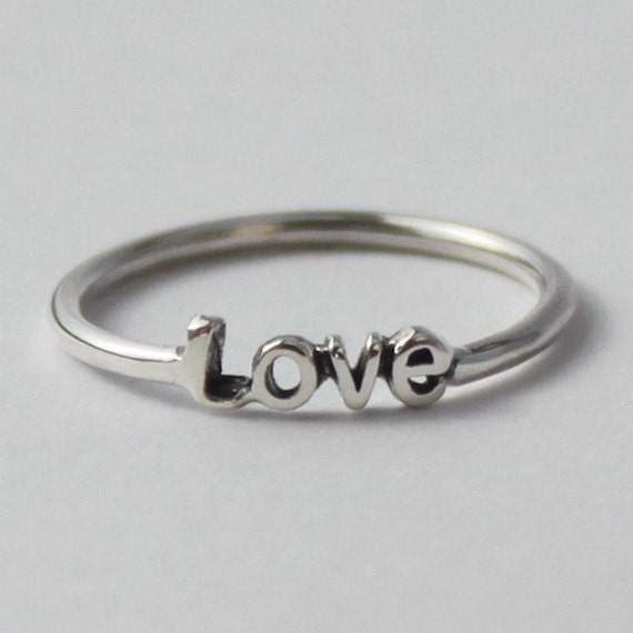 Poetry Ring , Sterling silver ring with poetic words and Symbols