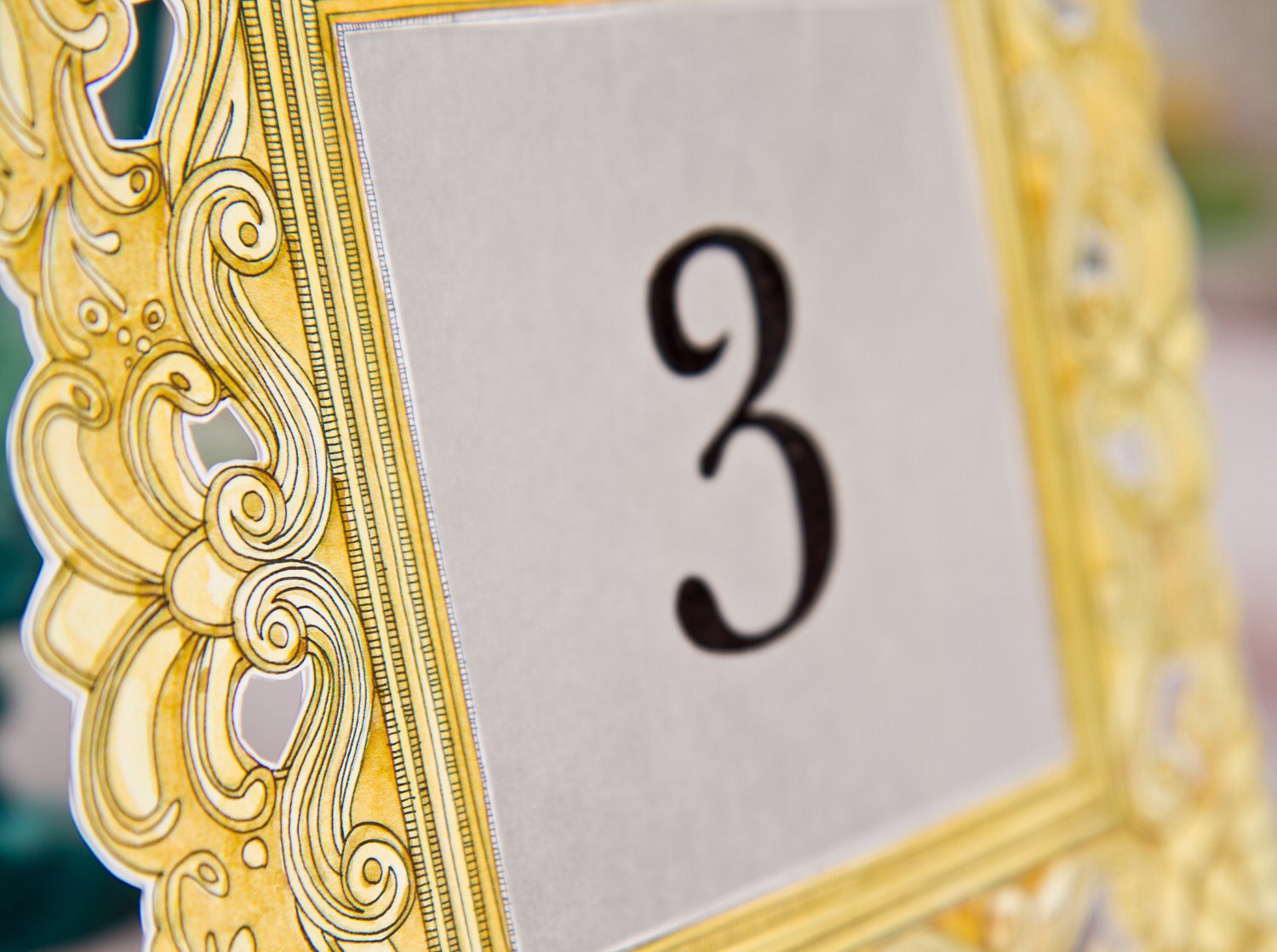 Replica Baroque Style Table Numbers