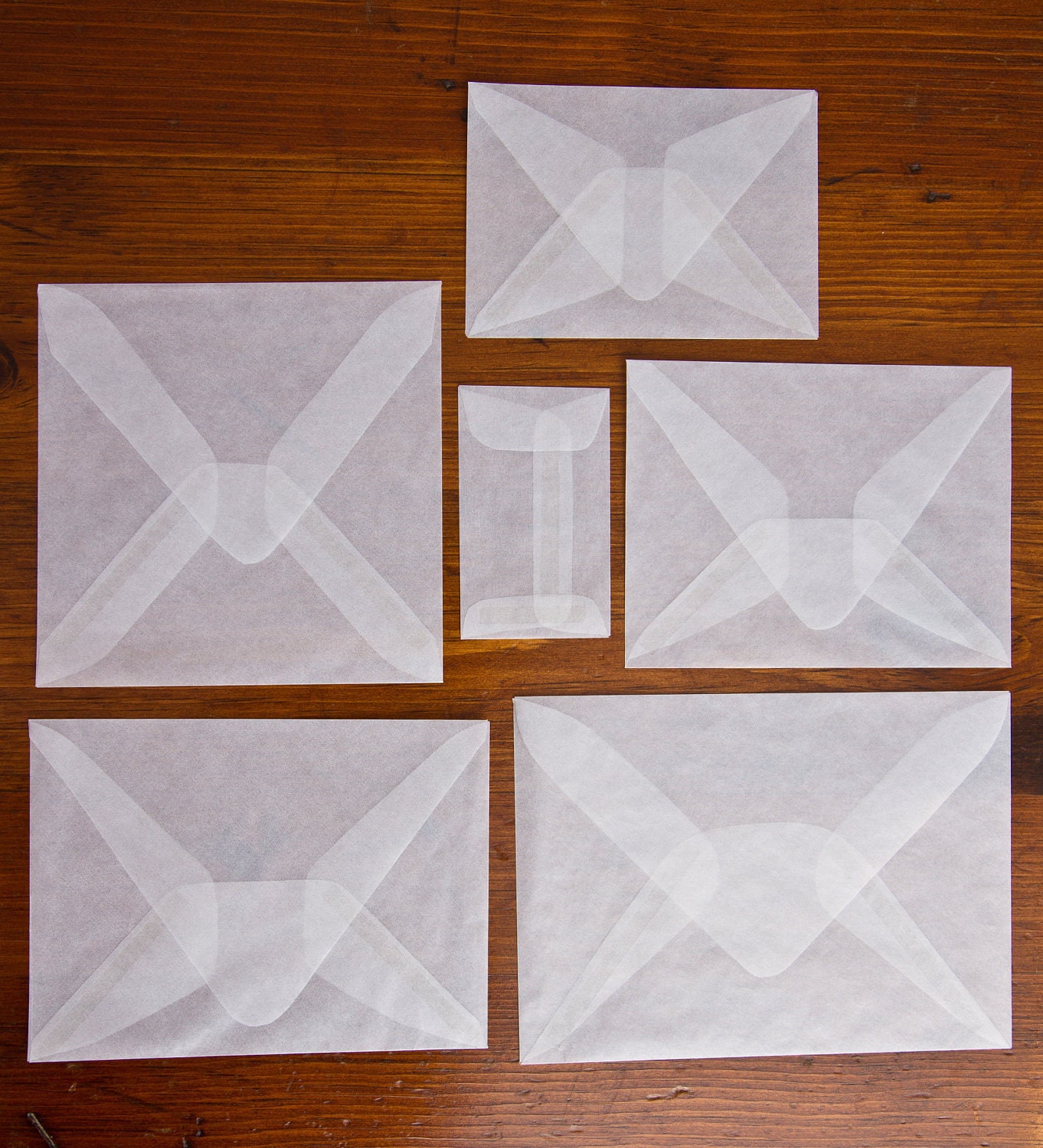 5 3/4" Square Glassine Envelopes