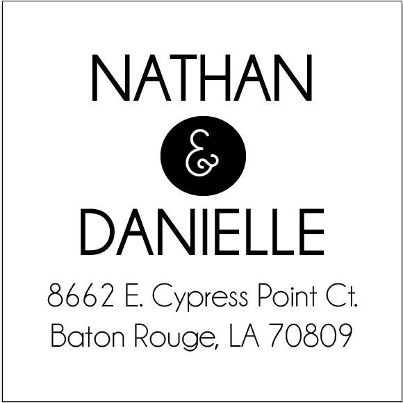 And- Personalized Wooden Stamp