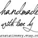 handmade by - Personalized Wooden Handle Stamp - business - website