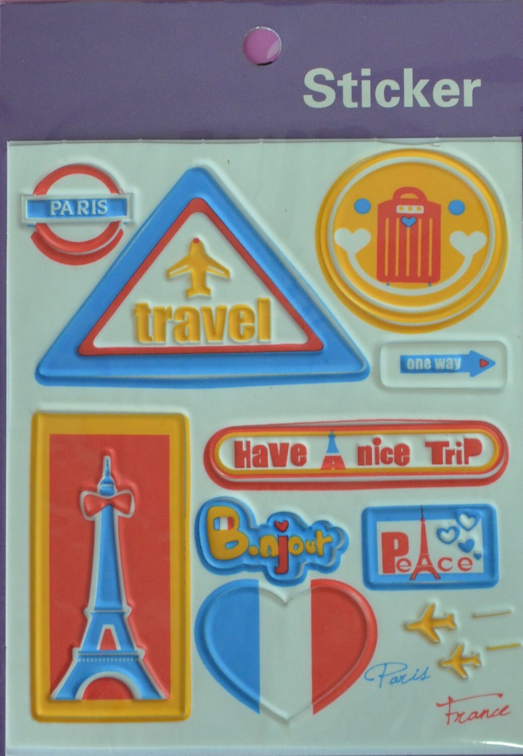 paris travel stickers