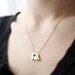 elephant necklace - delicate gold jewelry - gift for her under 20