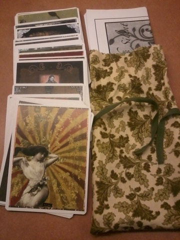 The Silent Tarot- handmade multimedia tarot deck