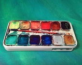 WHITE - Watercolor Set iPhone Hard Case / Fits iPhone 4, 4s