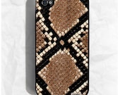 Snake Skin Print iPhone Hard Case / Fits iPhone 4, 4s