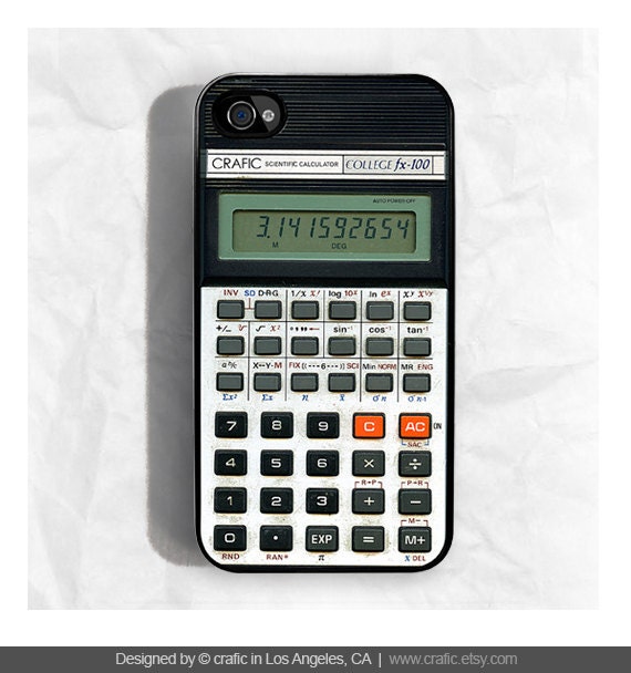 iPhone 4 case iPhone 4s case - Retro Calculator iPhone Case