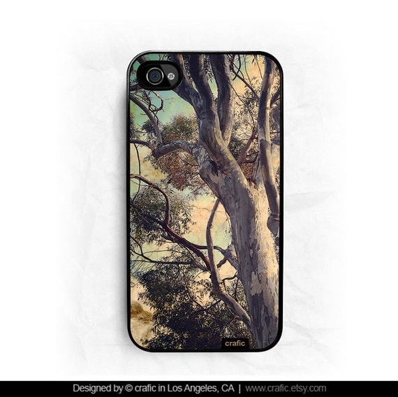 Vintage Trees Print iPhone Case / Fits iPhone 4, 4s