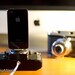 iPhone charger / dock from vintage camera - YASHICA Electro