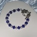 Cobalt blue and swarovski pearls make a beautiful bracelet