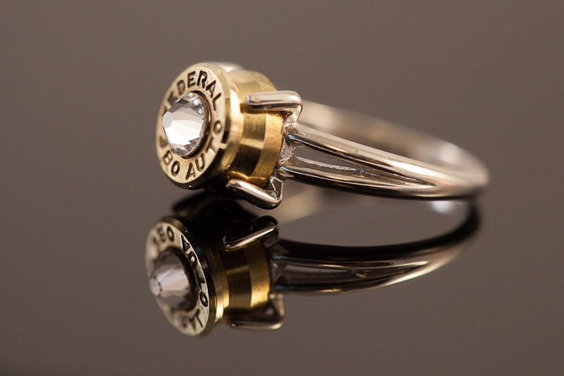 Sterling Silver Bullet Ring-"Bullet Lady"-Size 7 or 8- Free Shipping